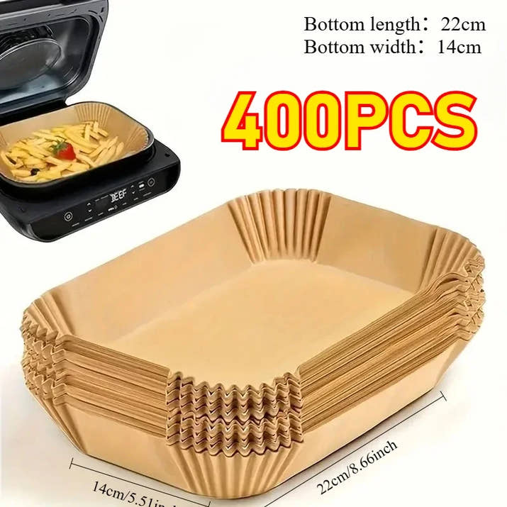 Disposable Air Fryer Paper Non-Stick Kitchen Baking Airfryer Mat Oilproof Micro-wave Barbecue Pad Baking Paper Liner Accessories