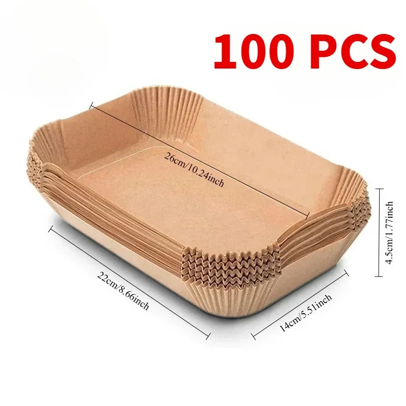 Rectangular Airfryer Paper Liners