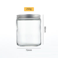 Glass Candle Cup with Lid for DIY Aromatherapy and Home Decor 200 mL