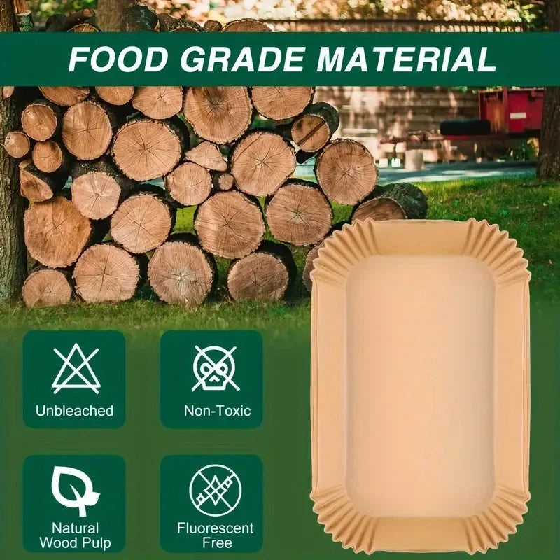 Rectangular Airfryer Paper Liners