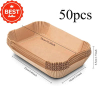 Disposable Air Fryer Paper Non-Stick Kitchen Baking Airfryer Mat Oilproof Micro-wave Barbecue Pad Baking Paper Liner Accessories
