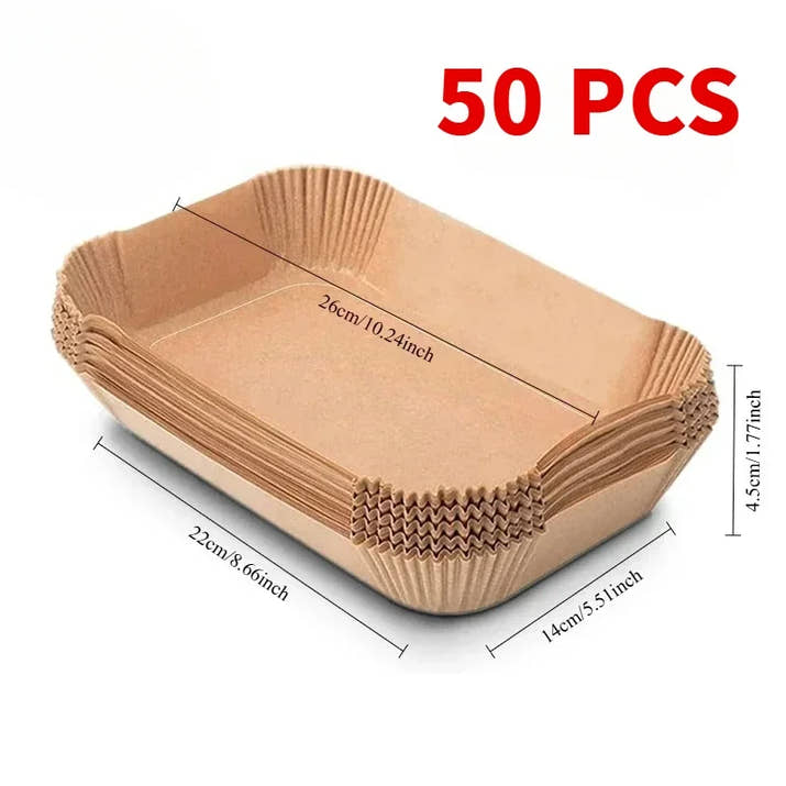 Rectangular Airfryer Paper Liners